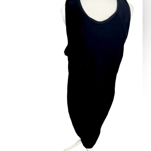 Athleta midi dress, black, size XL scuba feel style zipper in back - Picture 8 of 11